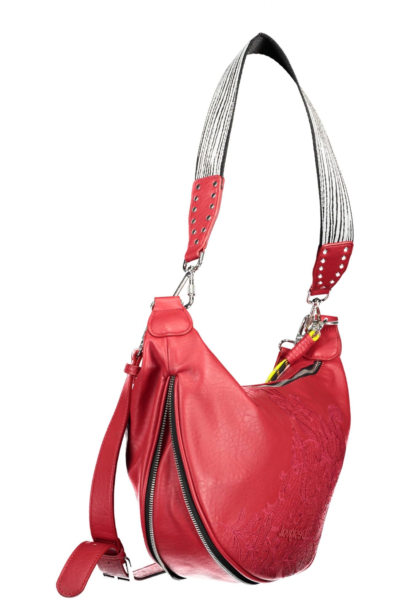 Red Polyethylene Women Handbag