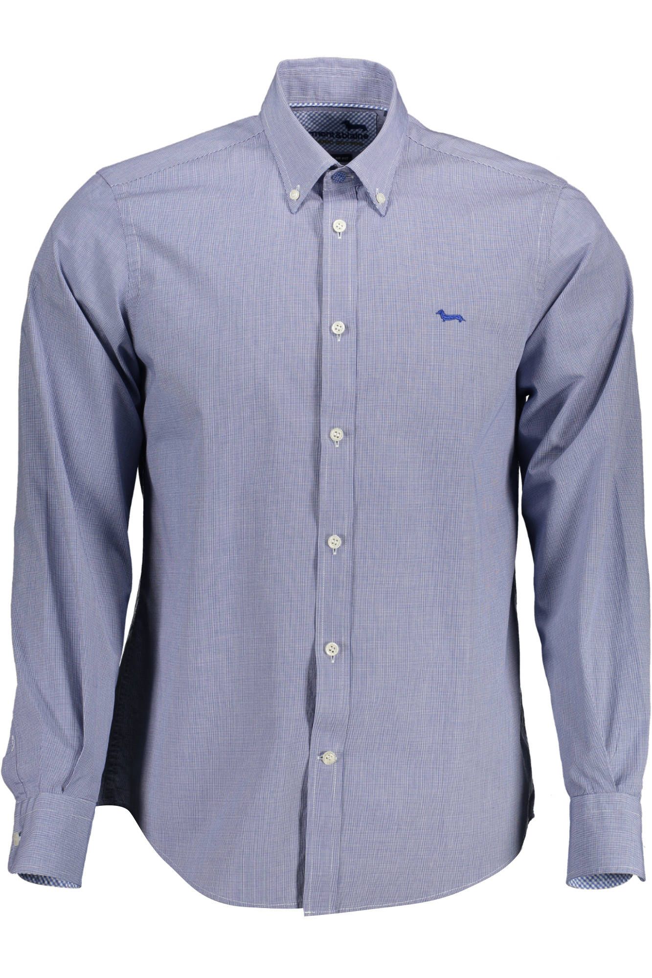 Blue Cotton Men Shirt