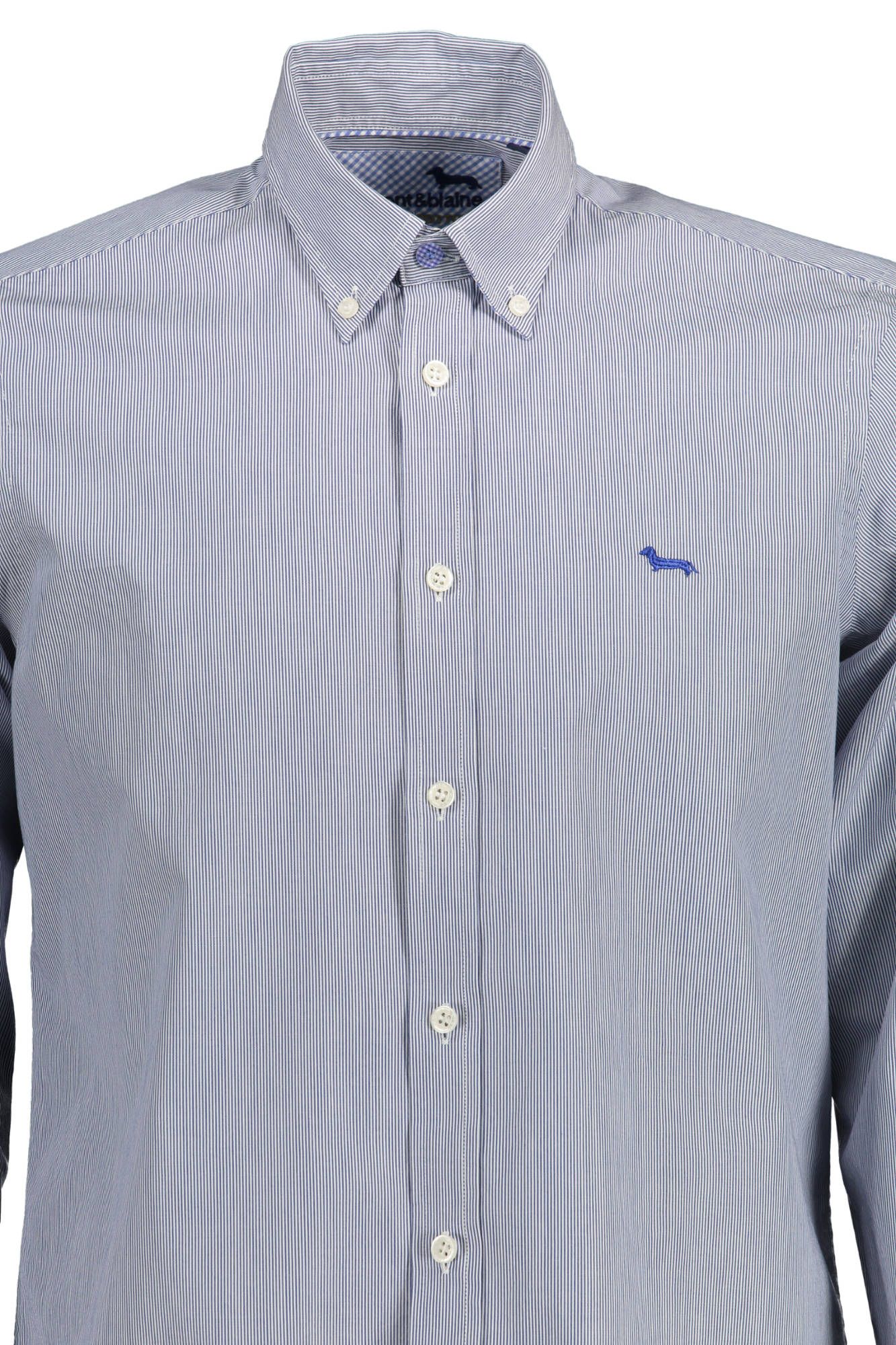 Blue Cotton Men Shirt