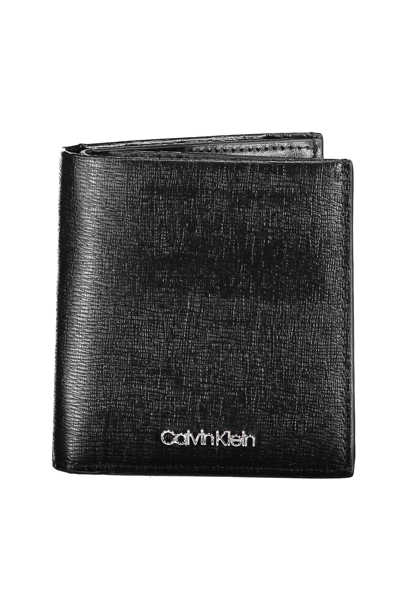 Sleek Black Leather Wallet with RFID Block