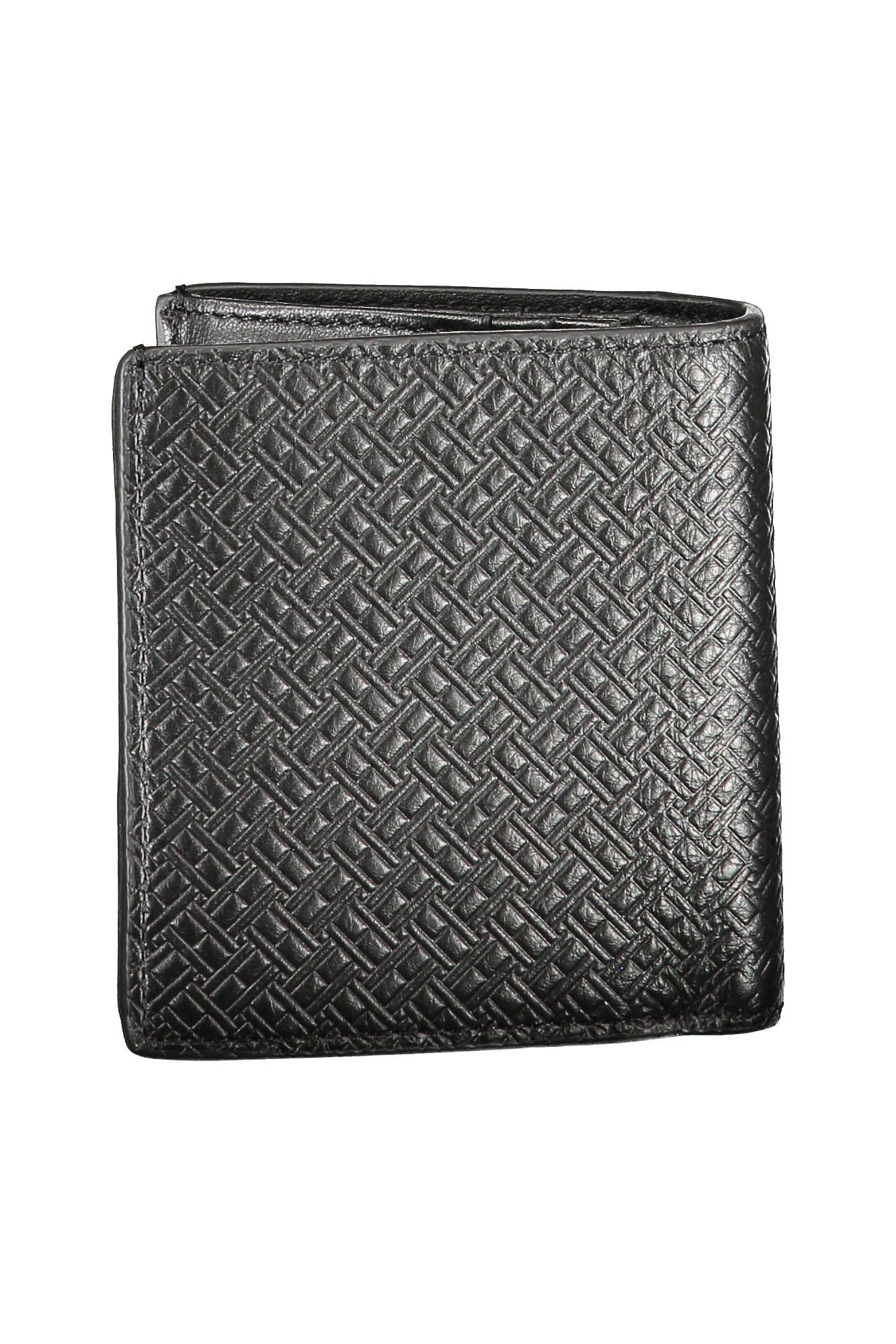 Elegant Black Leather Bifold Wallet