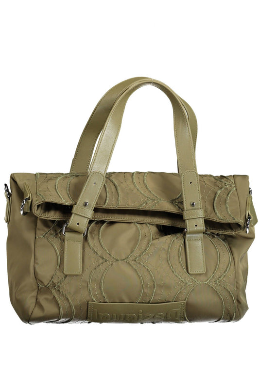 Green Polyester Women Handbag