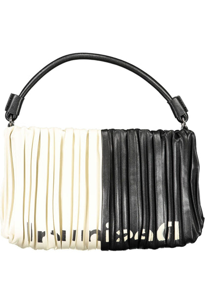 Black Polyethylene Women Handbag