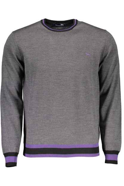 Gray Wool Men Sweater