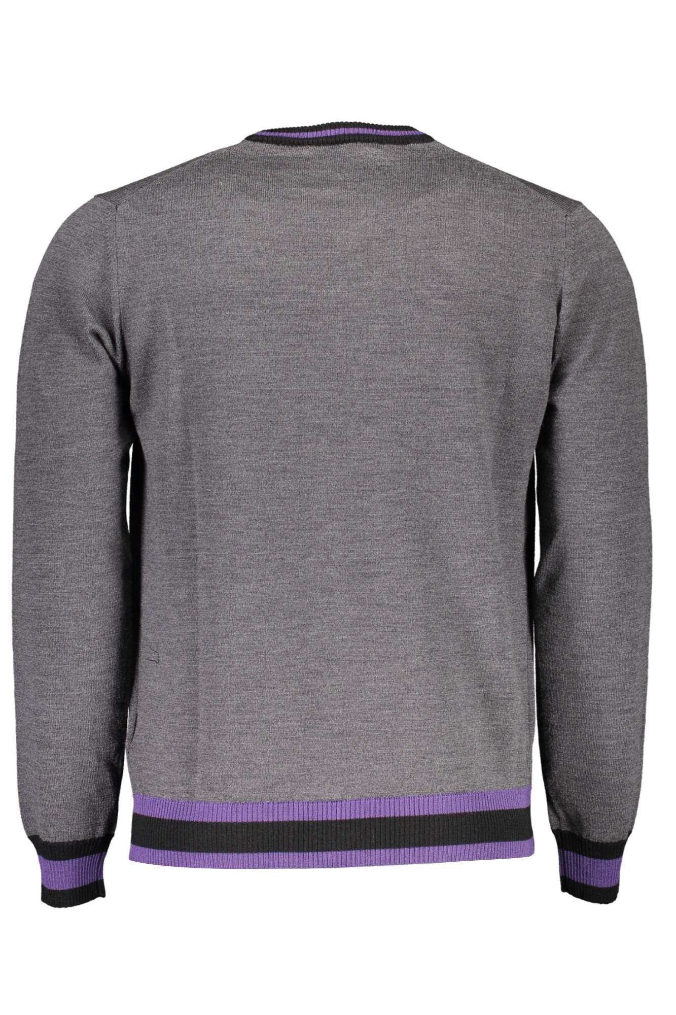 Gray Wool Men Sweater