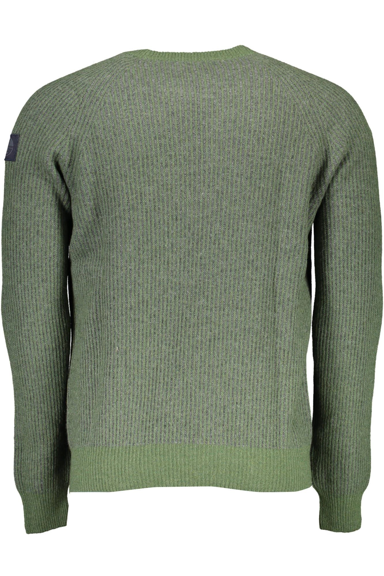 Eco-Conscious Wool-Blend Green Sweater