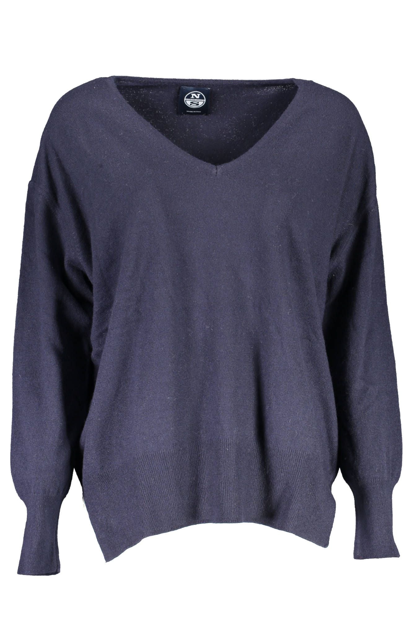 Blue Wool Women Sweater