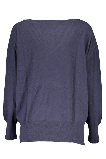 Blue Wool Women Sweater