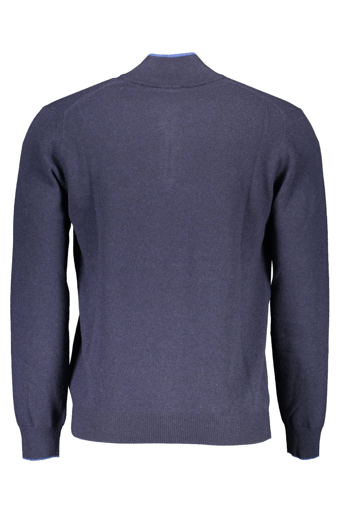 Blue Wool Men Sweater