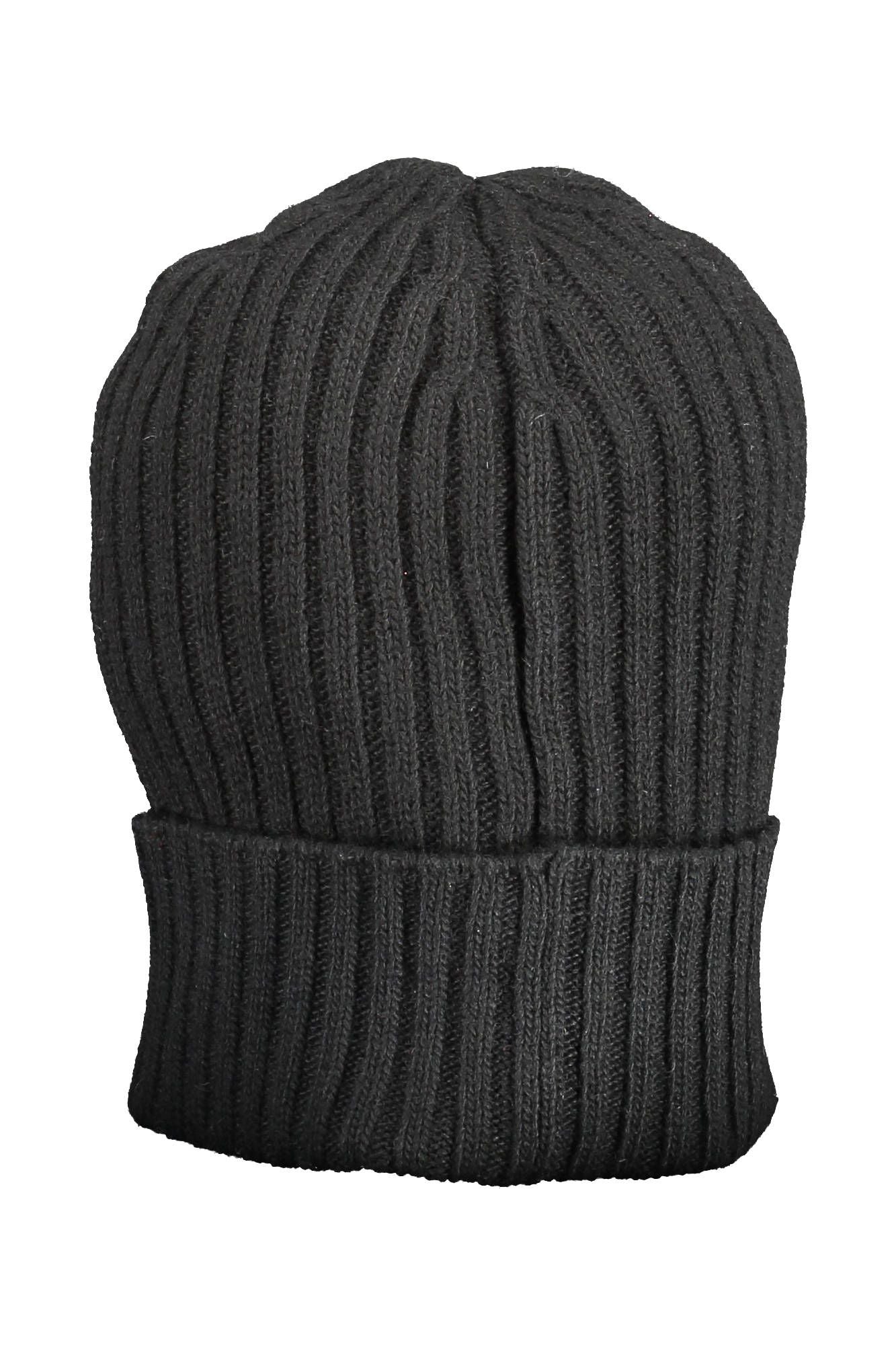 Black Wool Men Cap