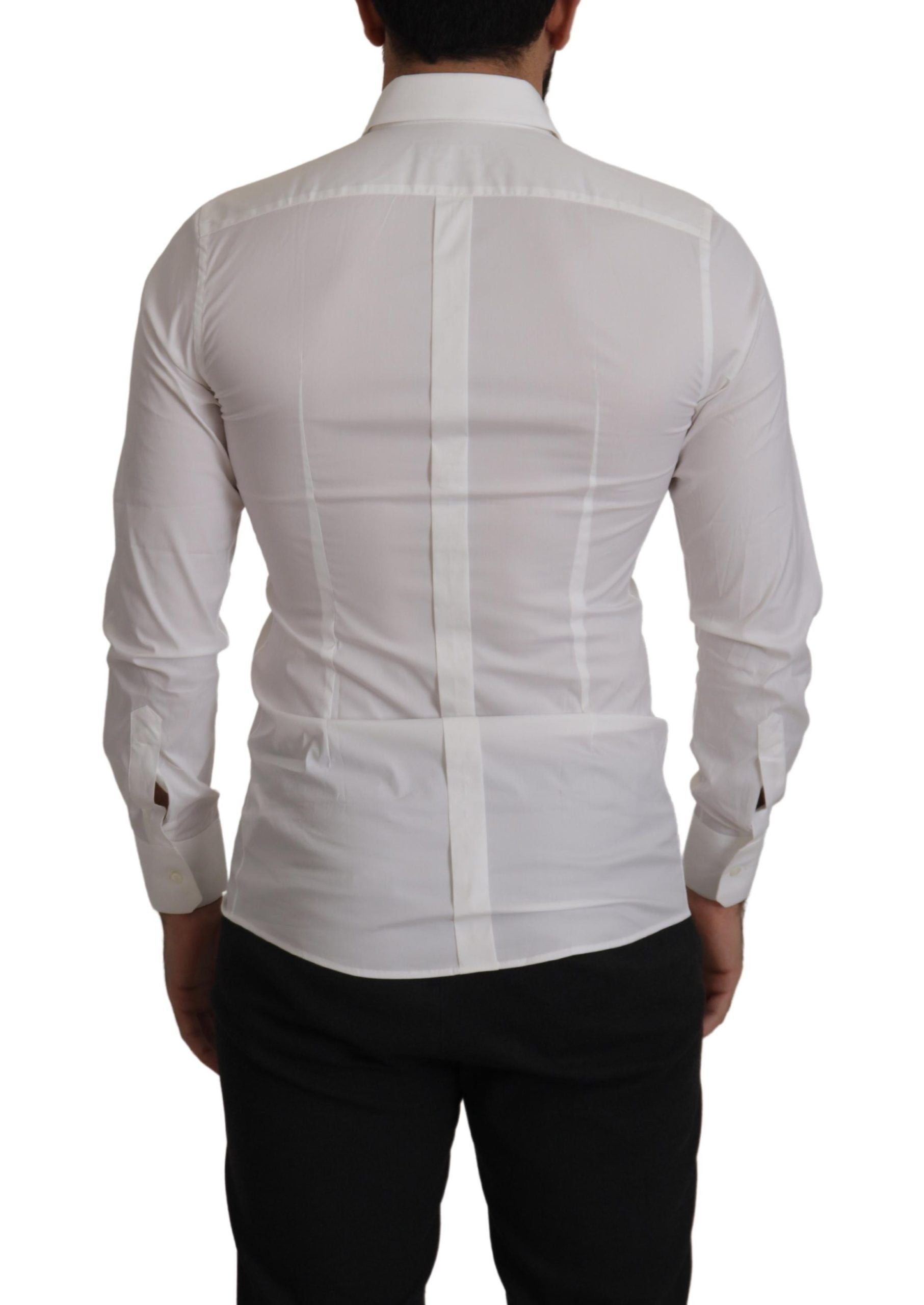 Elegant Slim Fit Dress Shirt - White