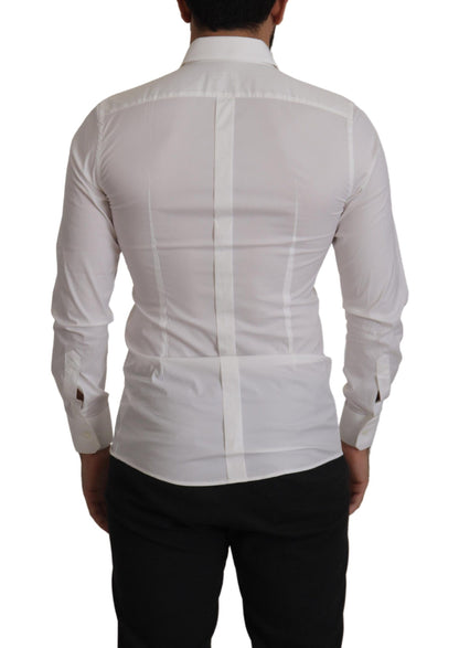 Elegant Slim Fit Dress Shirt - White