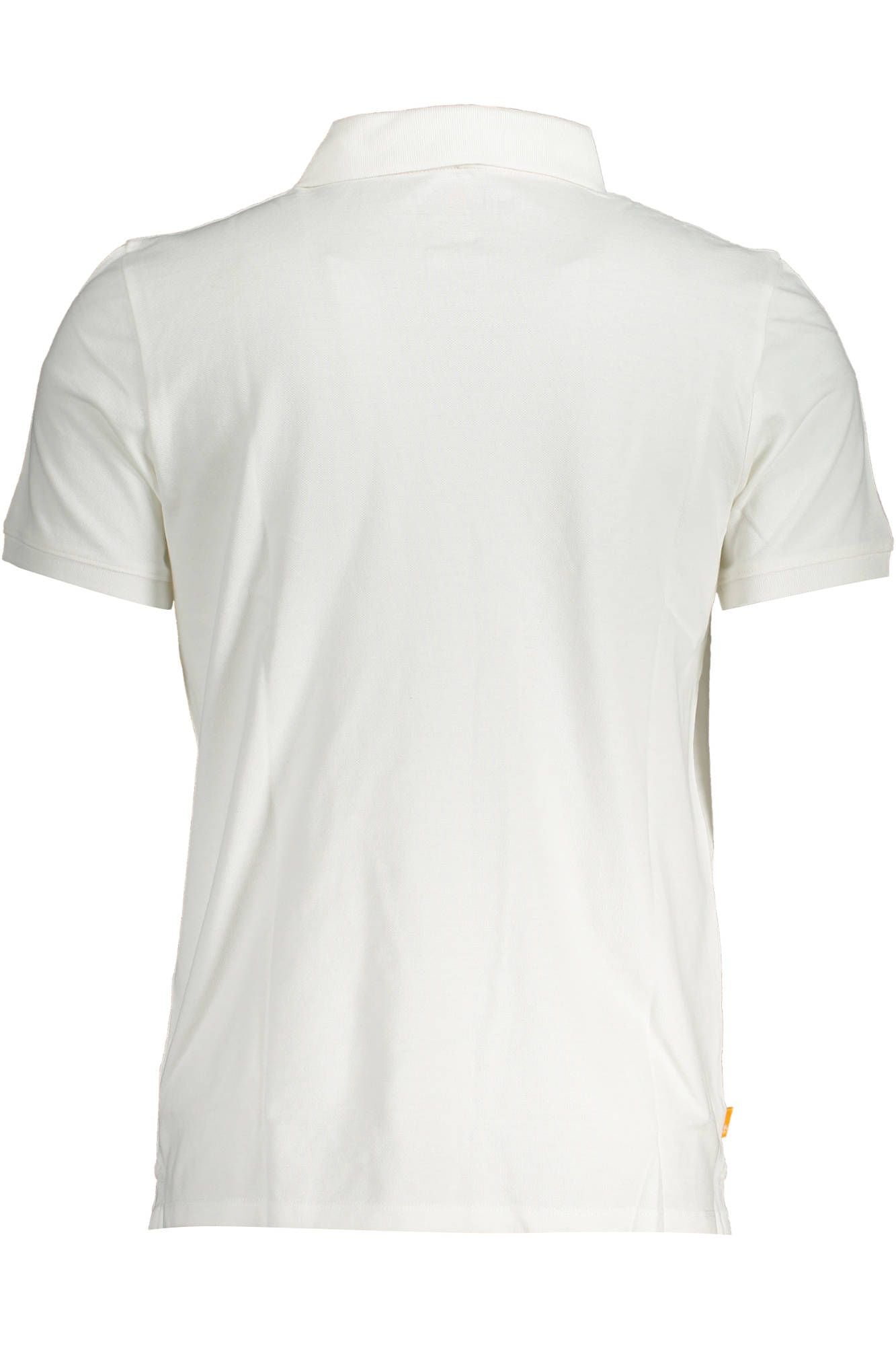 White Cotton Men Polo Shirt