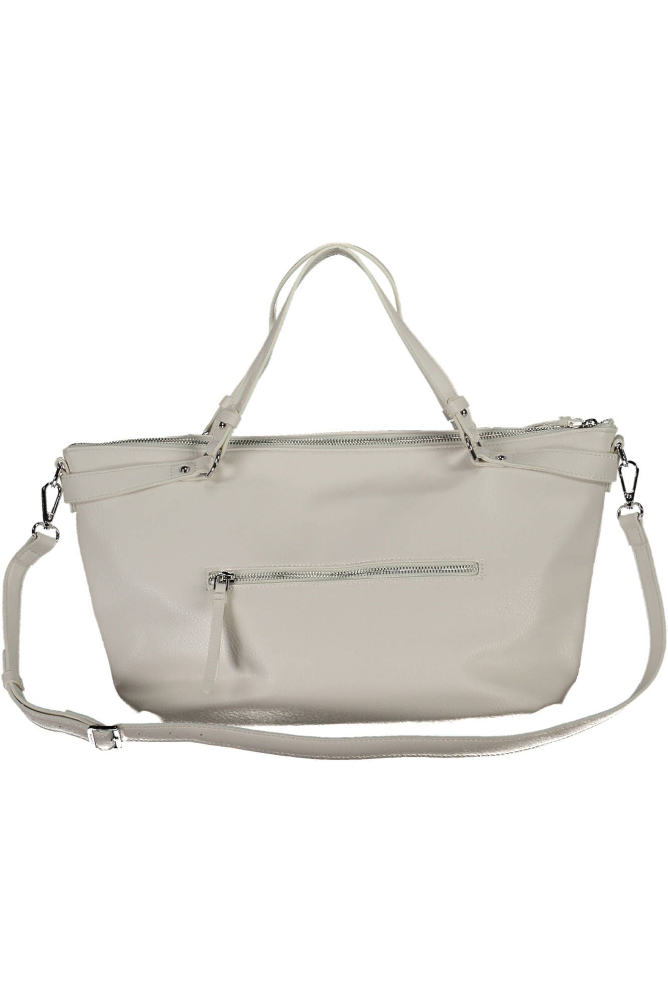 White Polyethylene Women Handbag