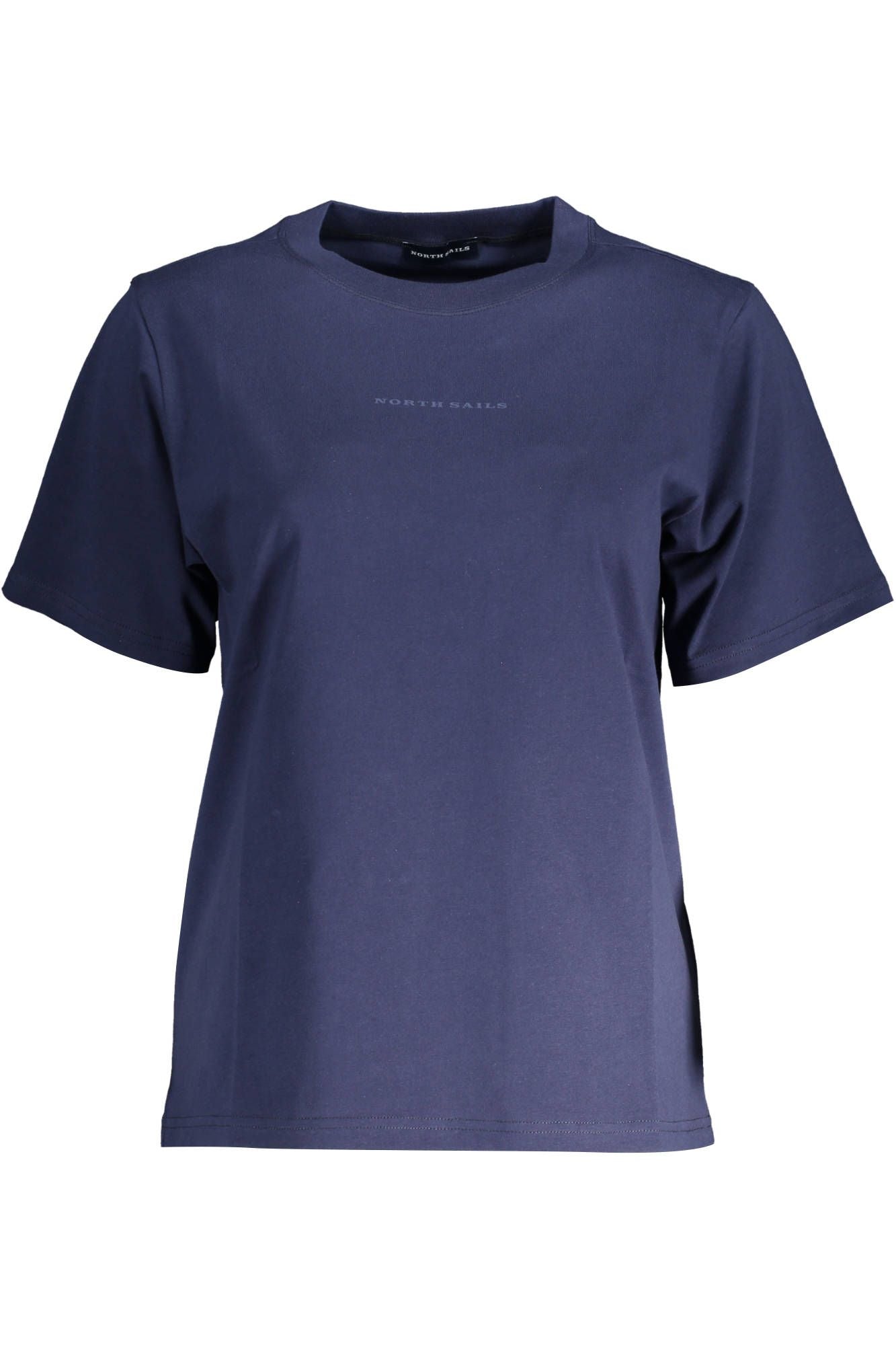 Blue Cotton Women T-Shirt