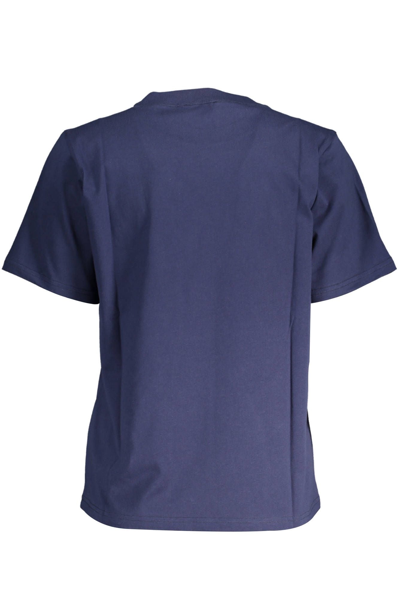 Blue Cotton Women T-Shirt