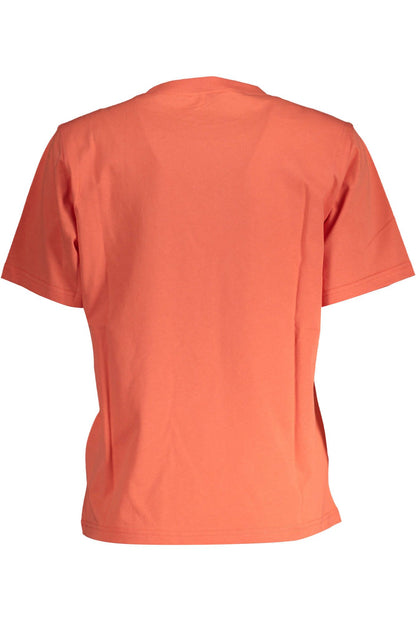 Orange Cotton Women TShirt