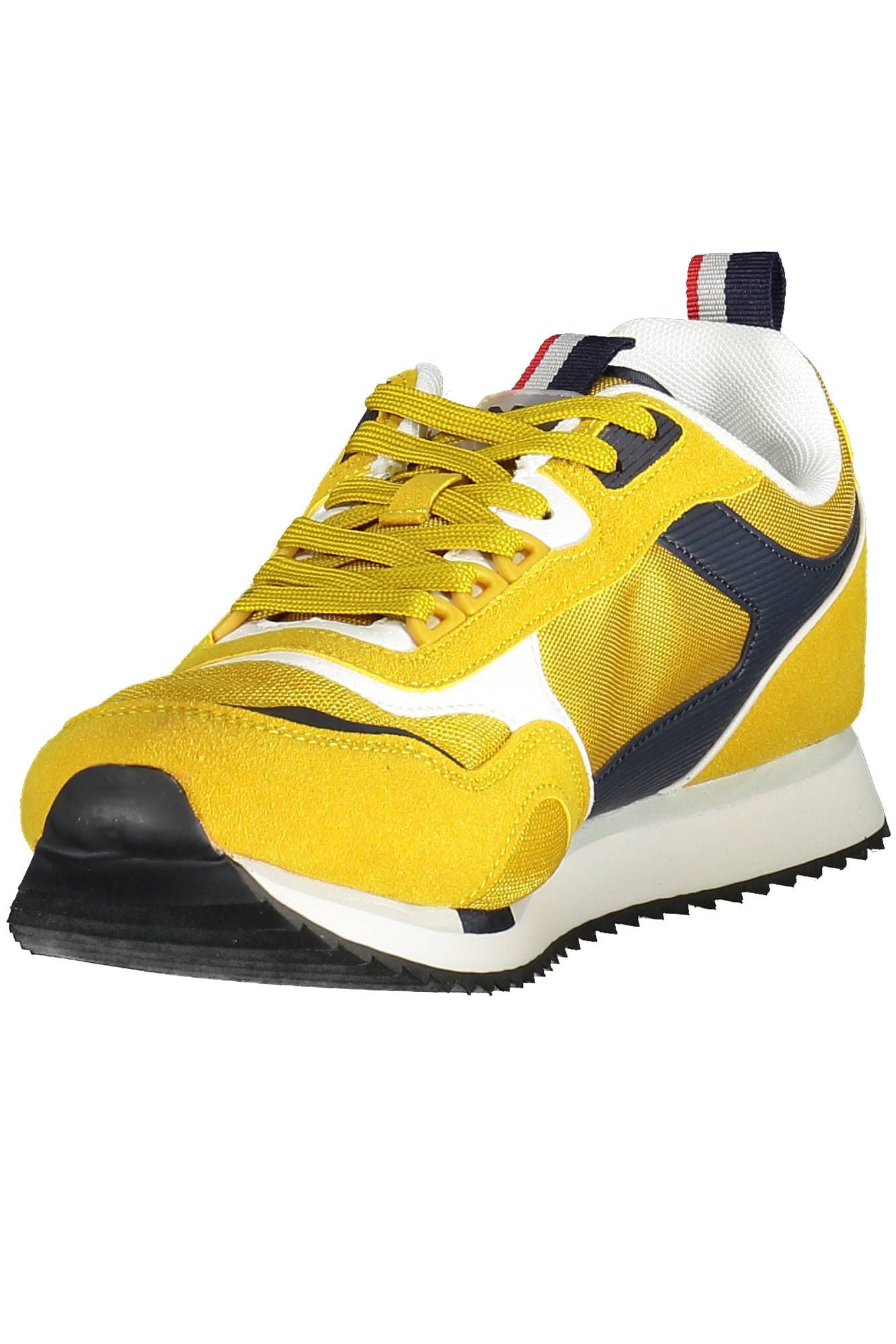 Dashing Yellow Lace-Up Sports Sneakers