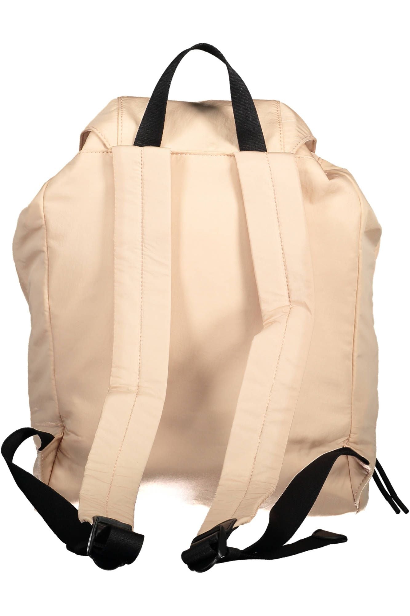 Eco-Chic Pink Backpack with Contrasting Details