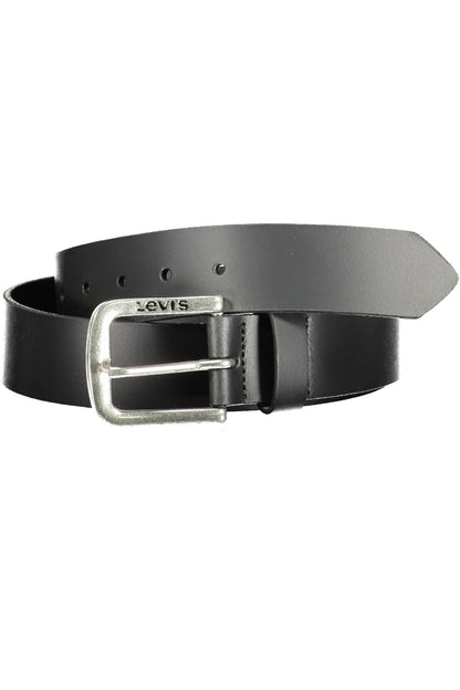 Black Leather Men Belt