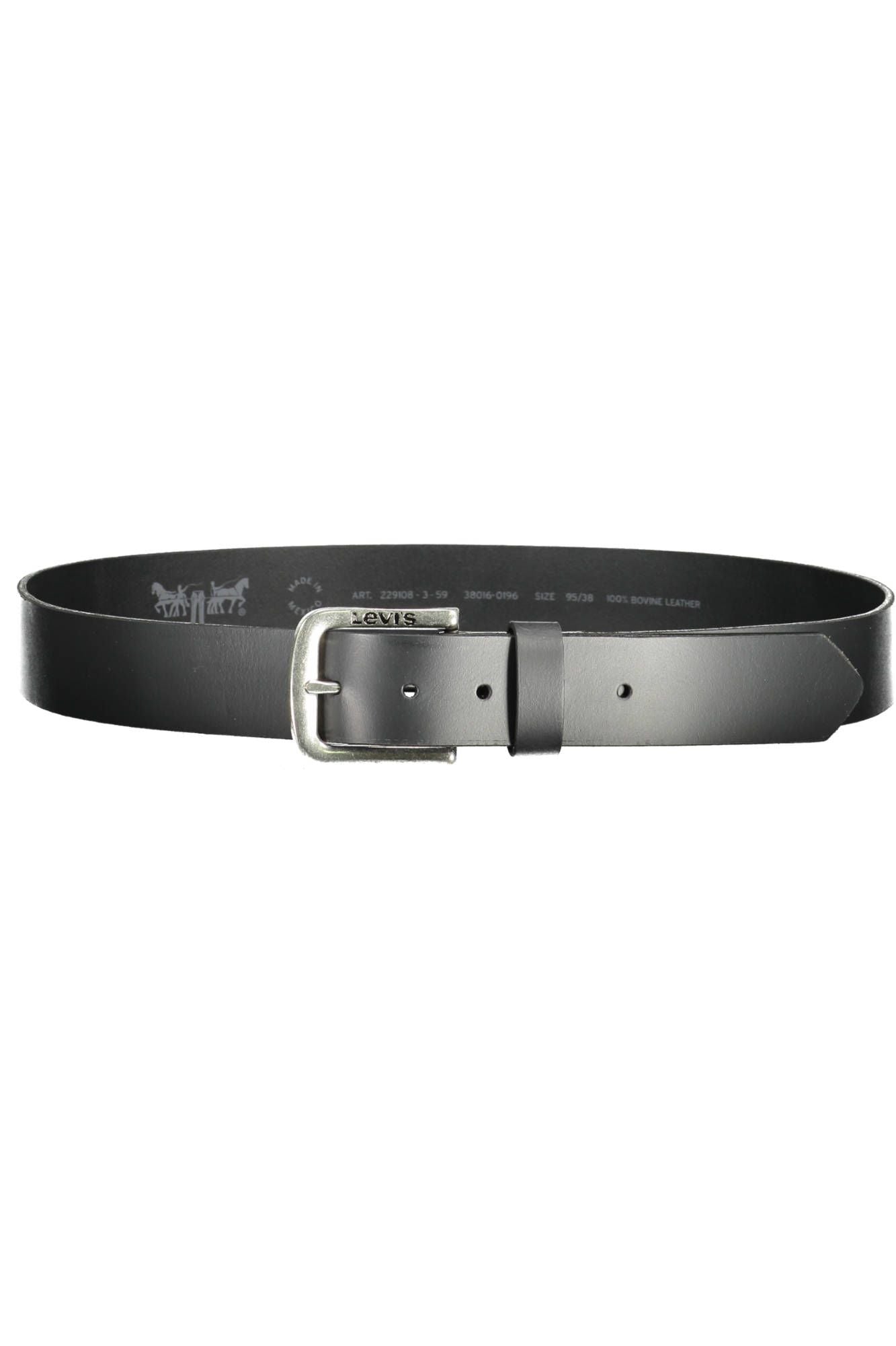 Black Leather Men Belt