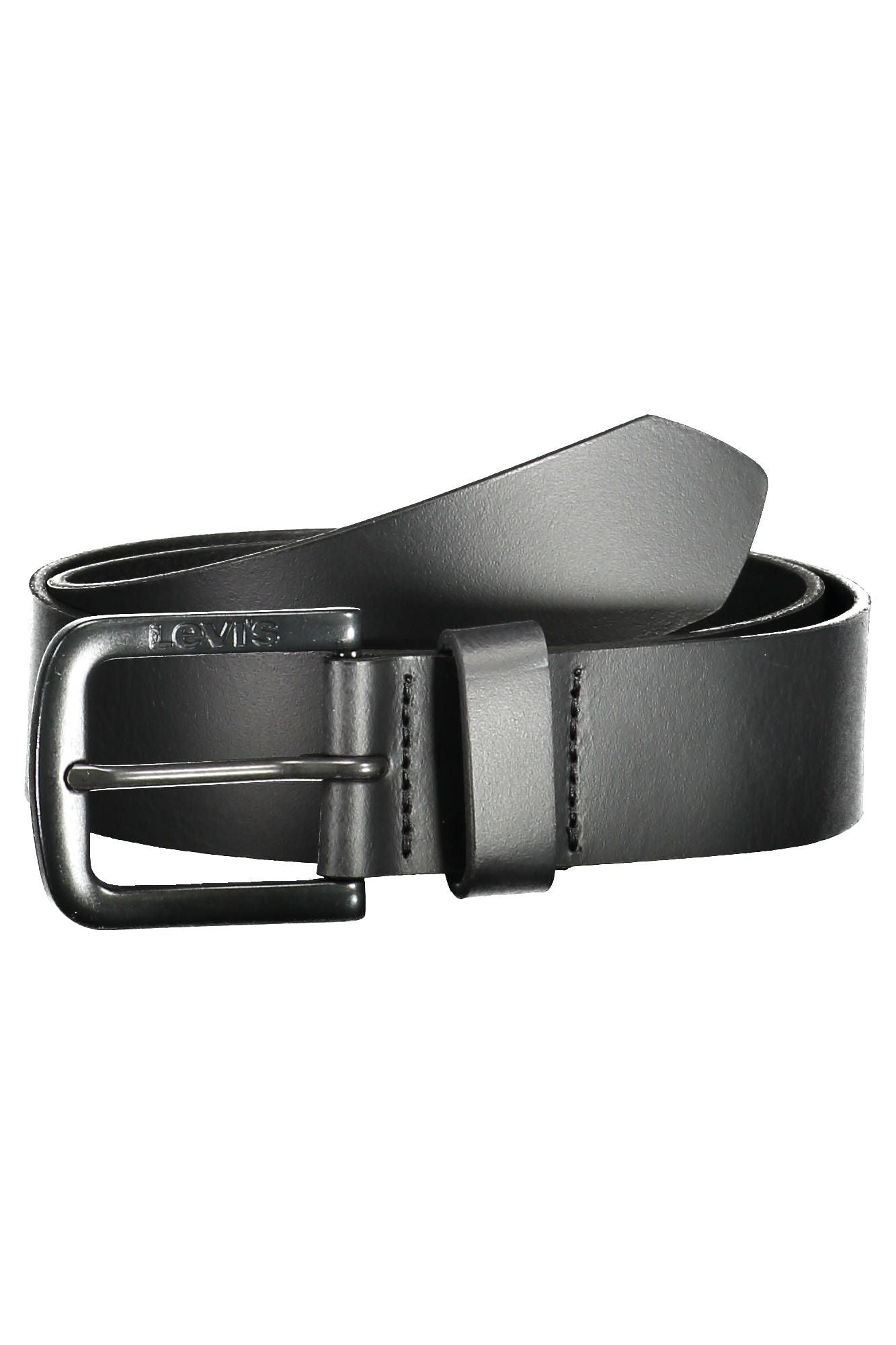 Black Leather Men Belt