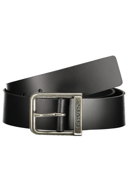 Black Leather Men Belt