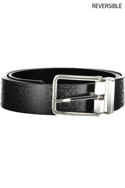 Black Polyester Men Belt