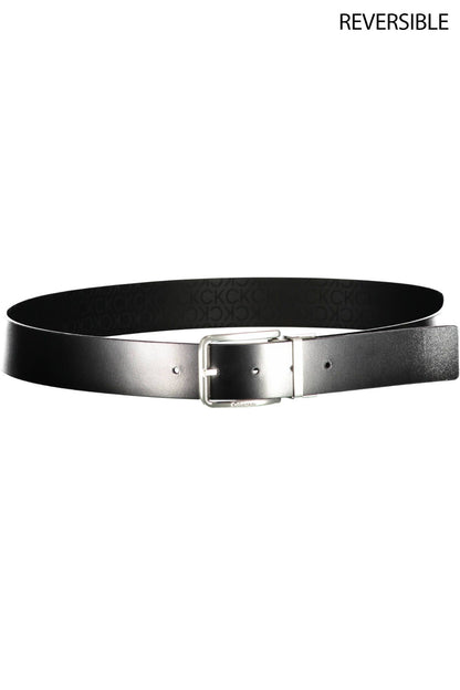 Black Polyester Men Belt