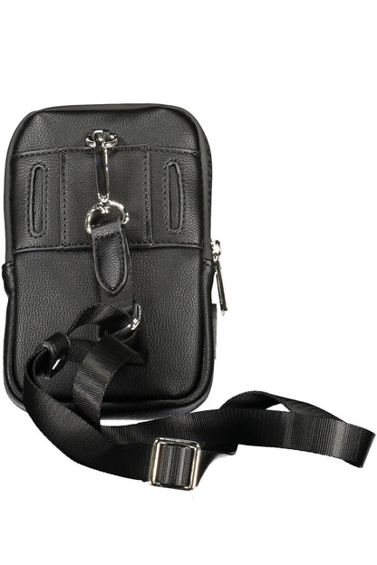 Black Polyethylene Men Shoulder Bag