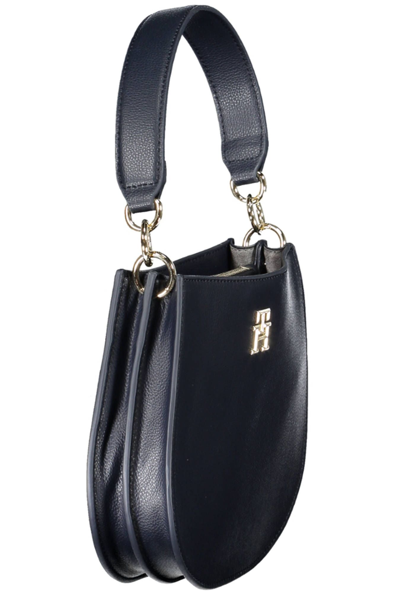 Elegant Blue Two-Compartment Handbag