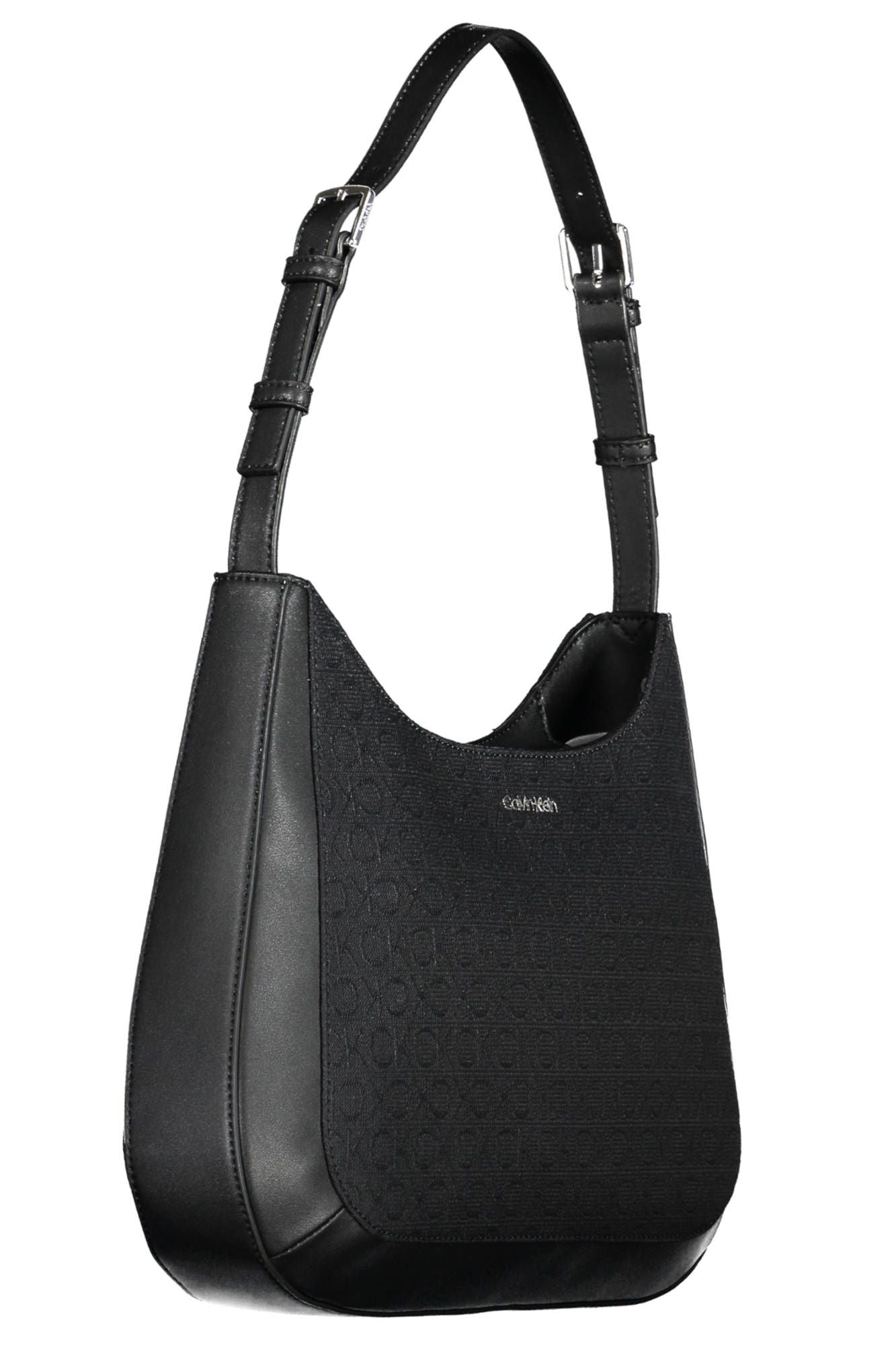 Elegant Black Recycled Shoulder Bag