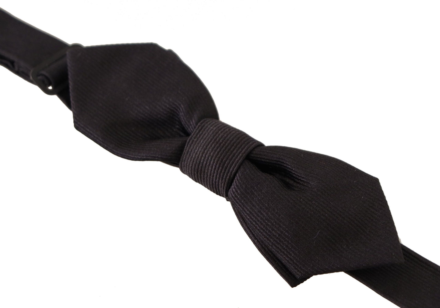 Elegant Black Silk Bow Tie