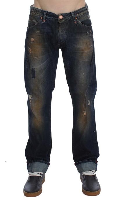 Elegant Straight Fit Men's Denim Jeans