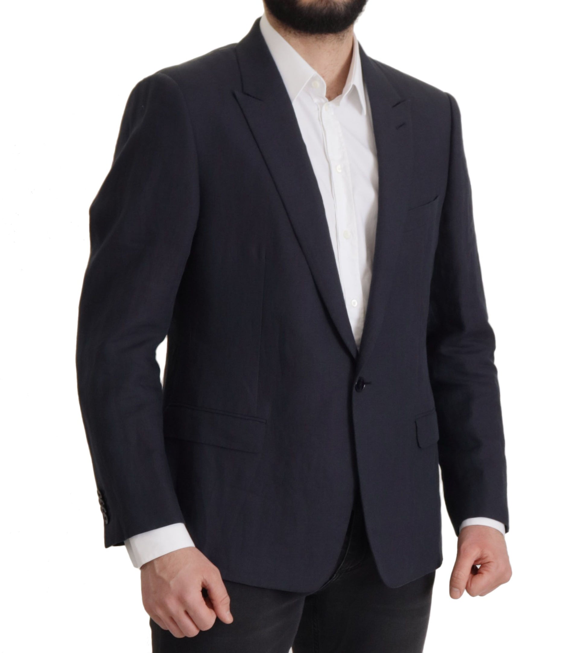 Elegant Linen Single Breasted Blazer