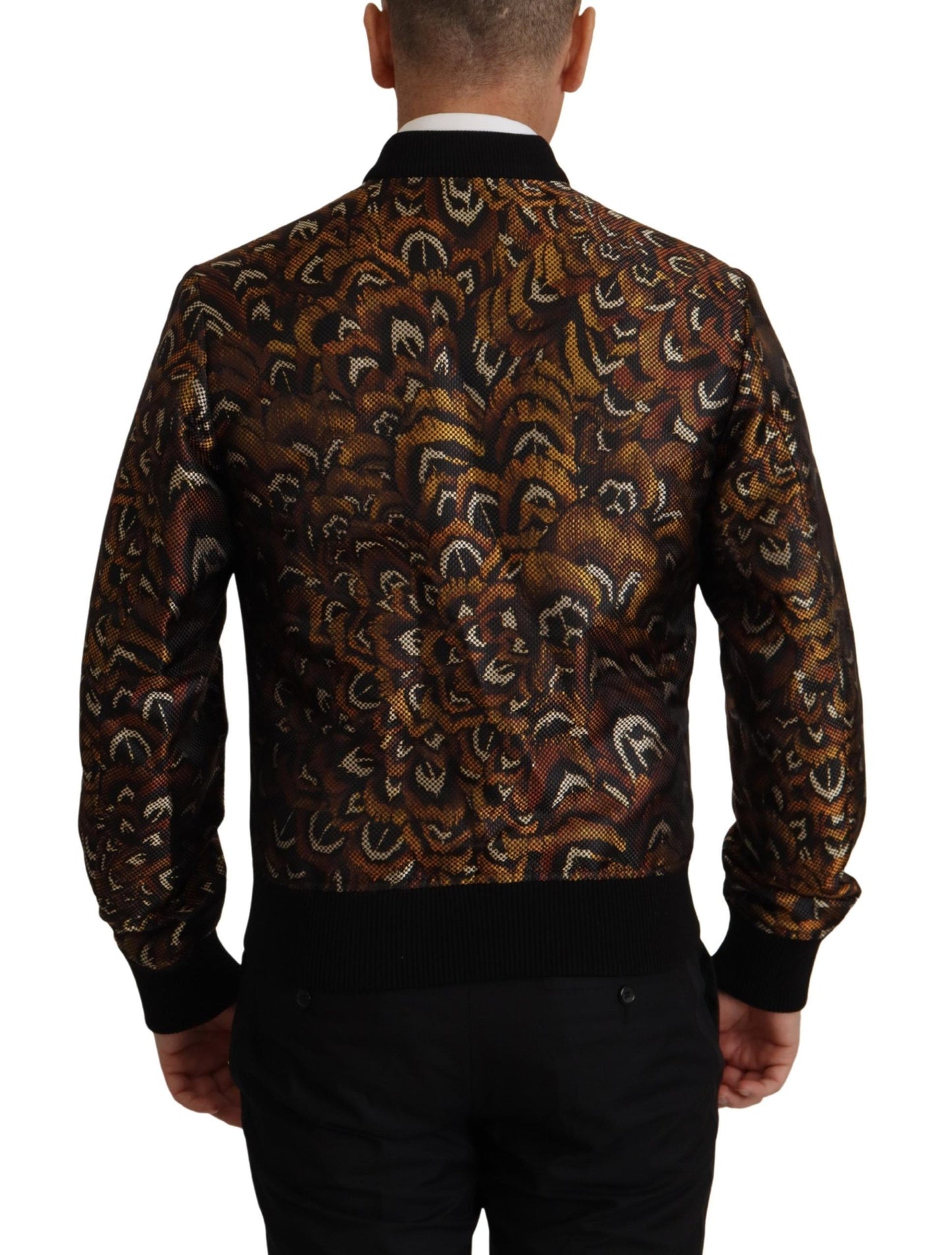 Elegant Brown Blouson Jacket