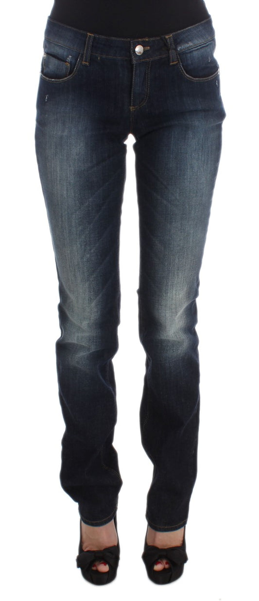 Sleek Slim Fit Blue Designer Jeans