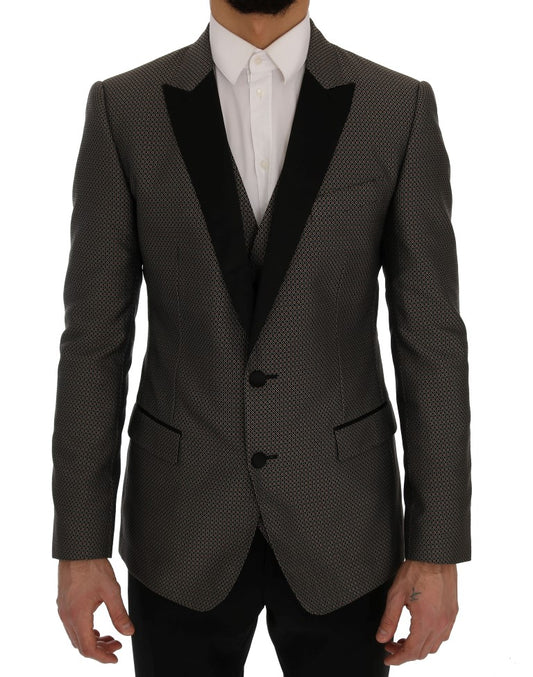 Multicolor Patterned Slim Fit Blazer