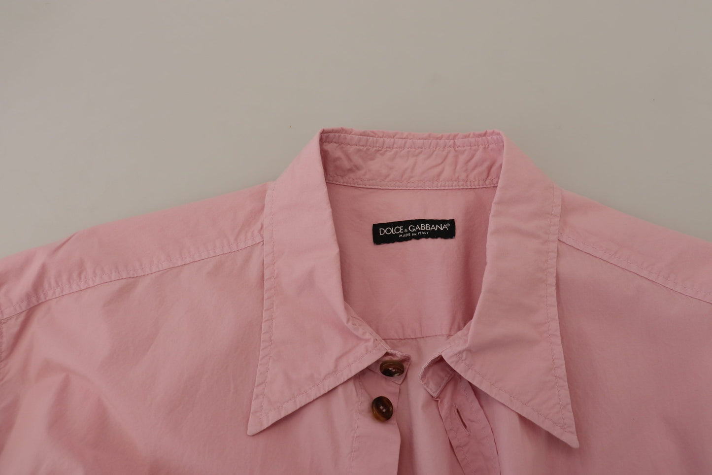 Elegant Pink Casual Cotton Shirt