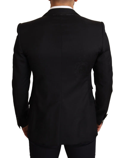 Elegant Black Slim Fit Blazer Jacket