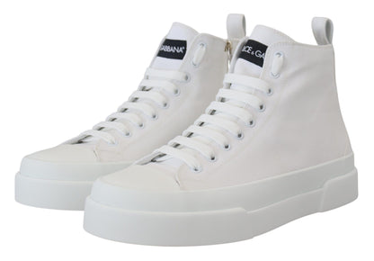 Elegant High Top Canvas Sneakers