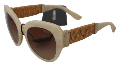 Beige Chic Acetate Women's Sunglasses