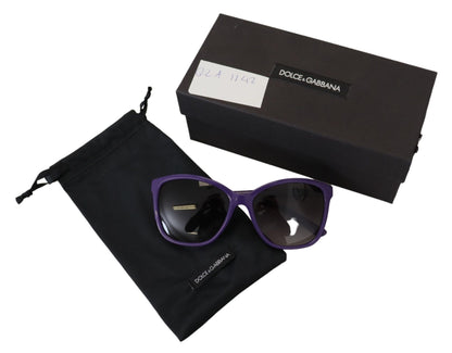 Elegant Violet Round Sunglasses for Women