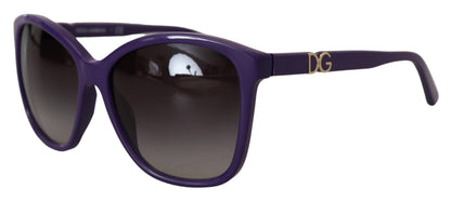 Elegant Violet Round Sunglasses for Women