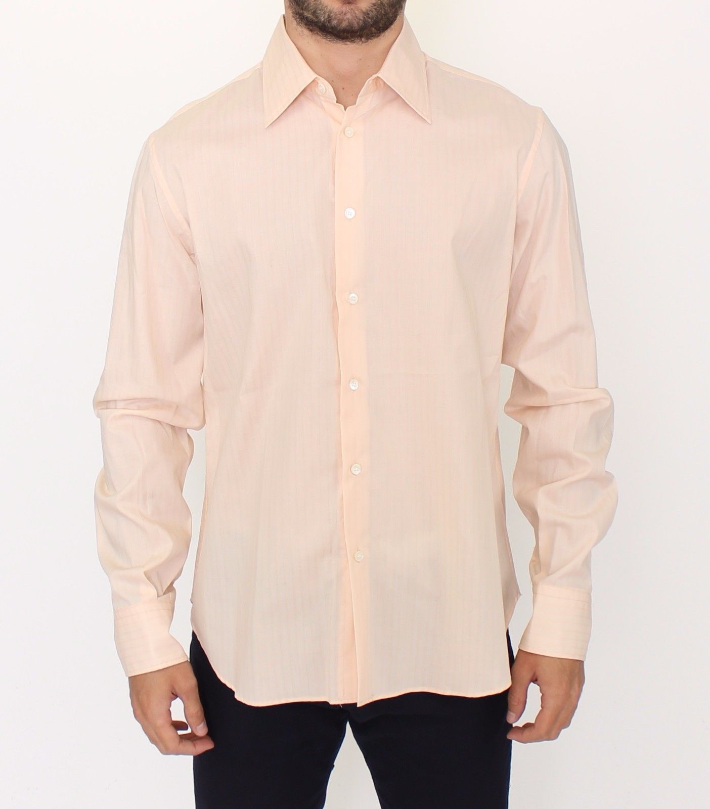 Sunset Hues Striped Cotton Shirt