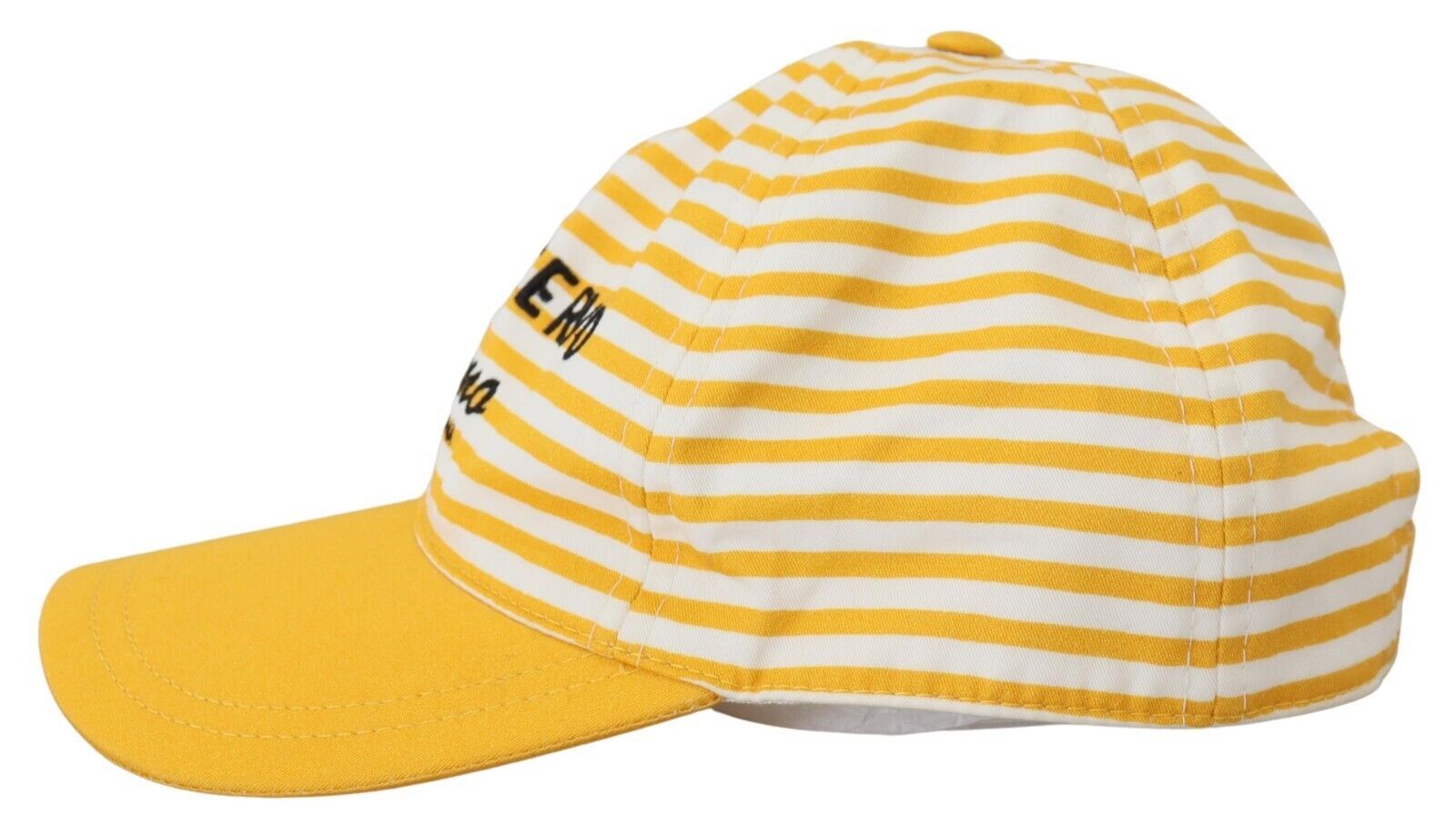 Elegant Striped Cotton Baseball Cap