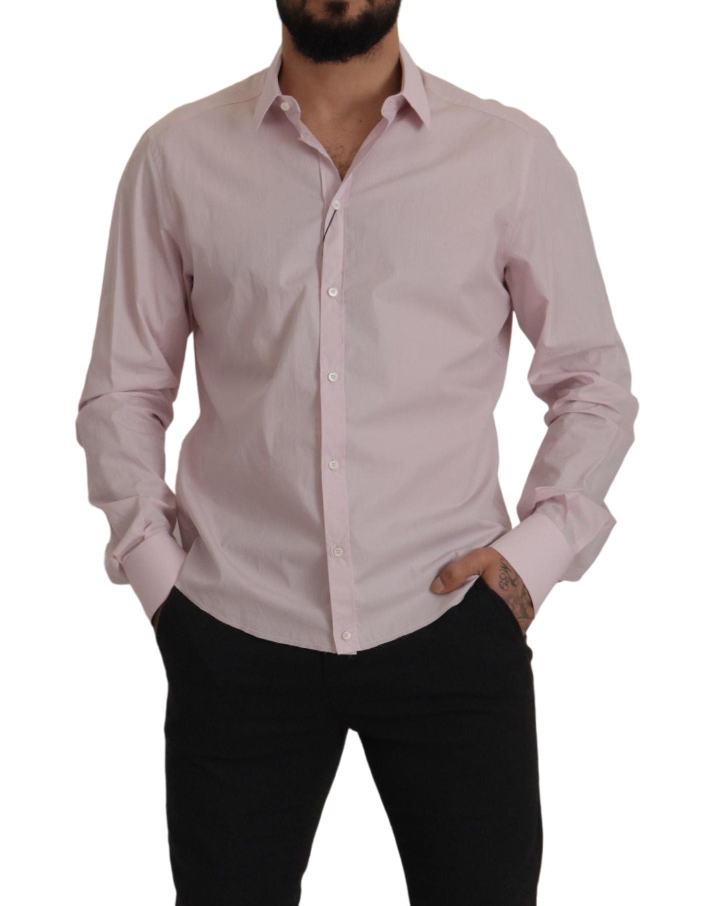 Elegant Slim Fit Cotton Dress Shirt