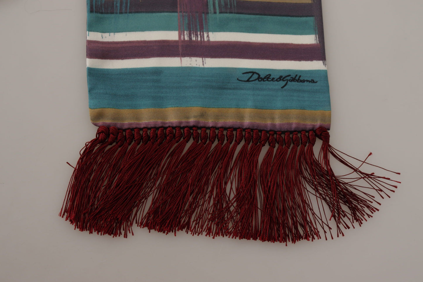 Elegant Multicolor Silk Men's Scarf