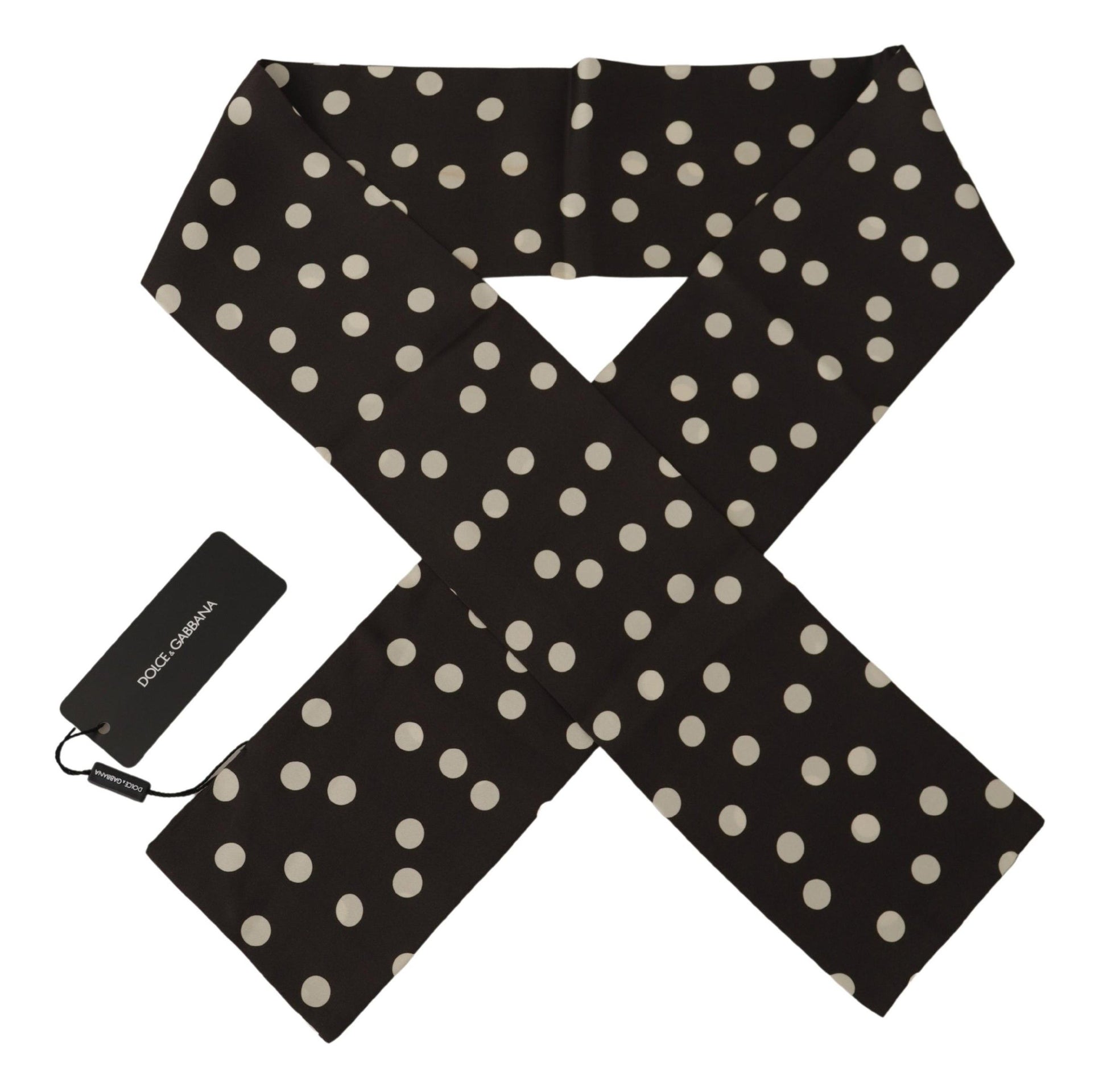 Elegant Polka Dotted Silk Men's Scarf