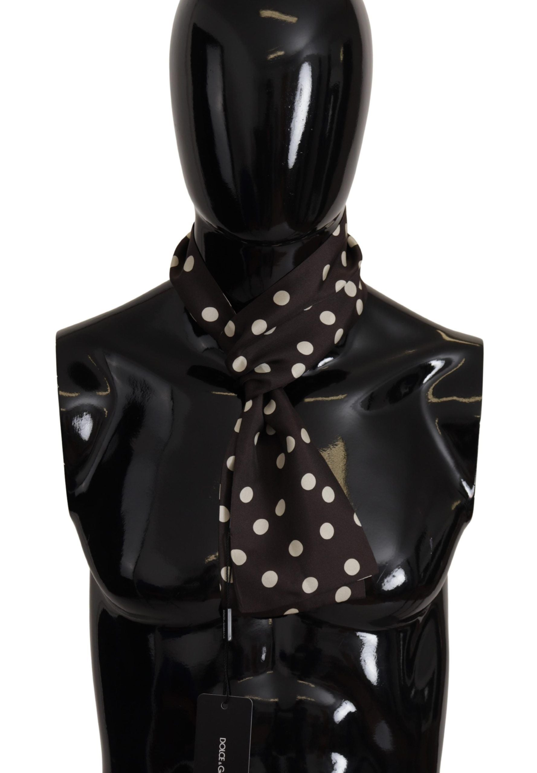 Elegant Polka Dotted Silk Men's Scarf